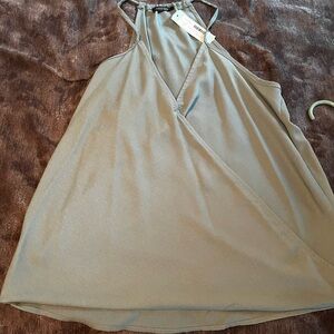 Papermoon Donte Surplice Cami Blouse- Green